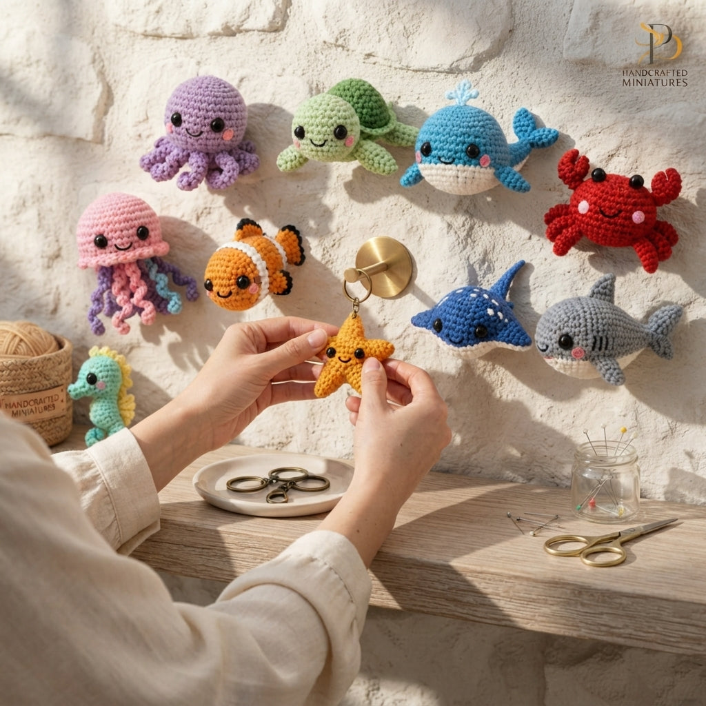 Mega 10 Crochet Keychain Patterns | PDF Bundle