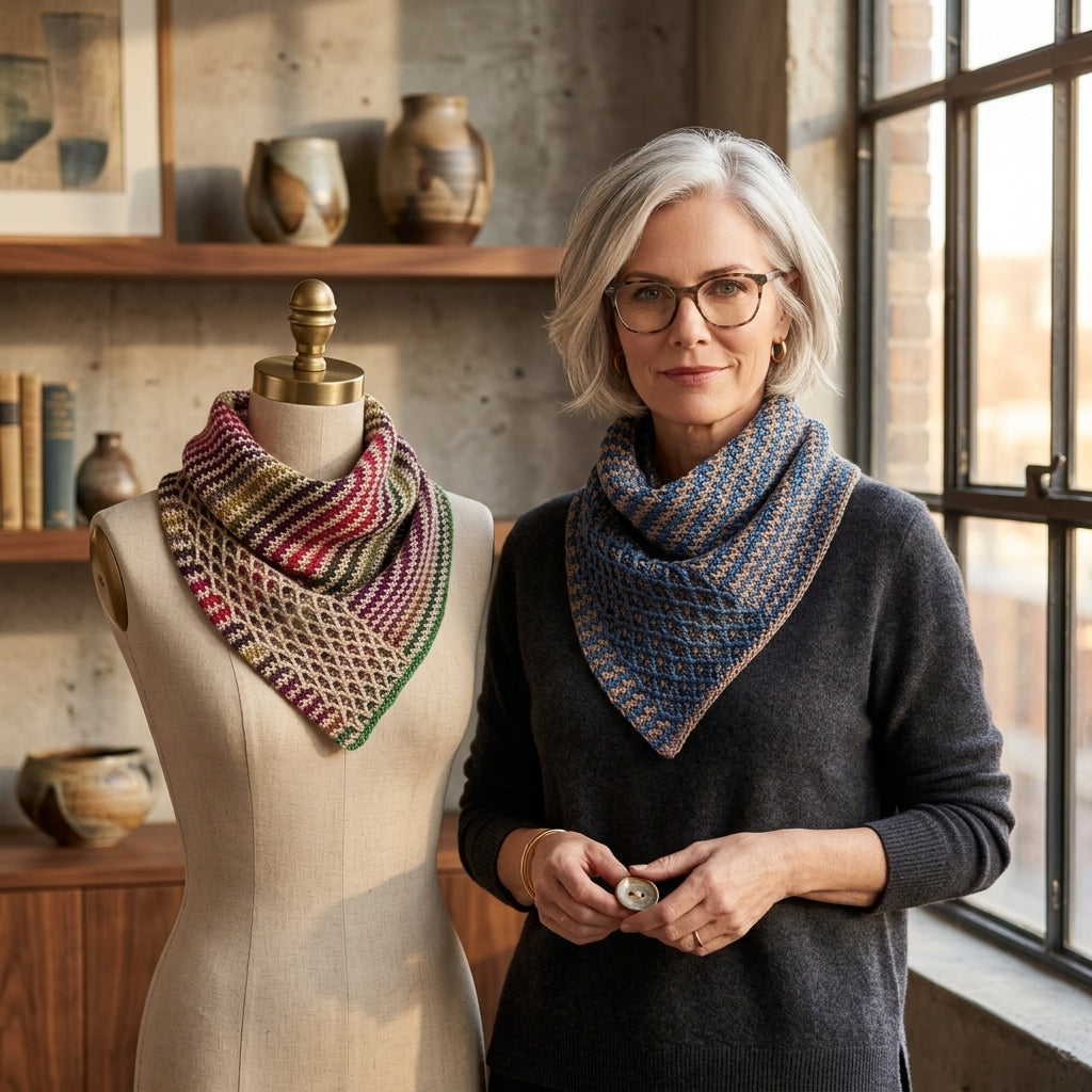 Woven Divide Bandana Cowl | Crochet Pattern PDF