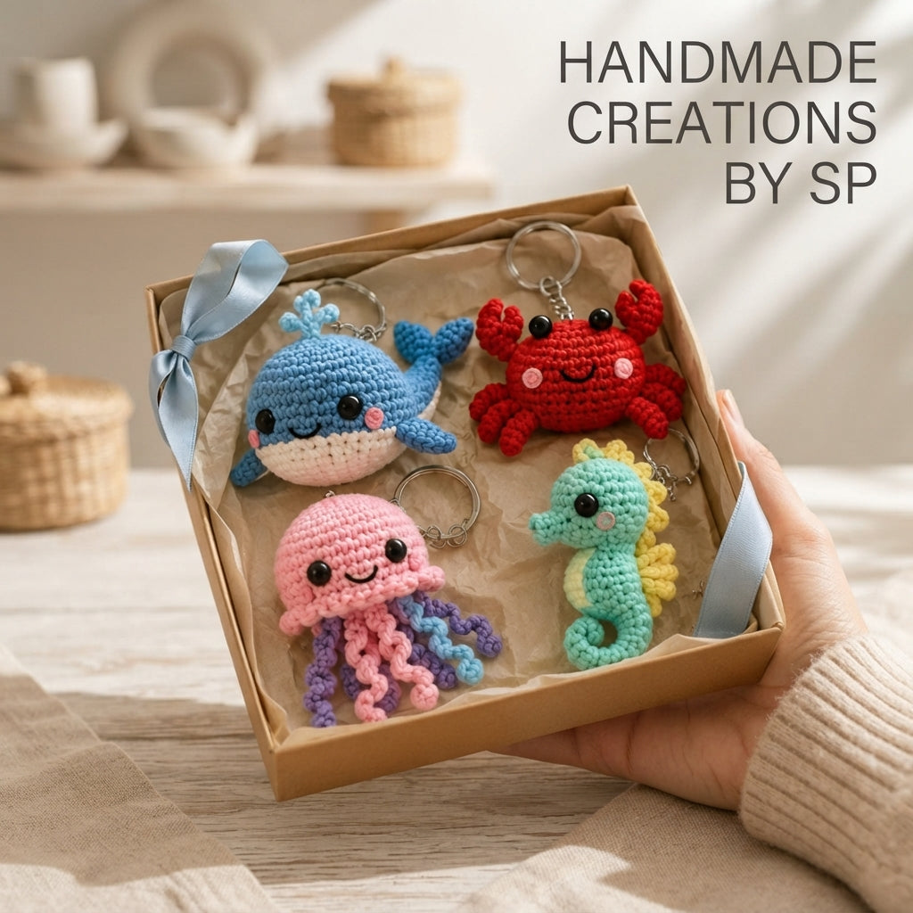 Mega 10 Crochet Keychain Patterns | PDF Bundle