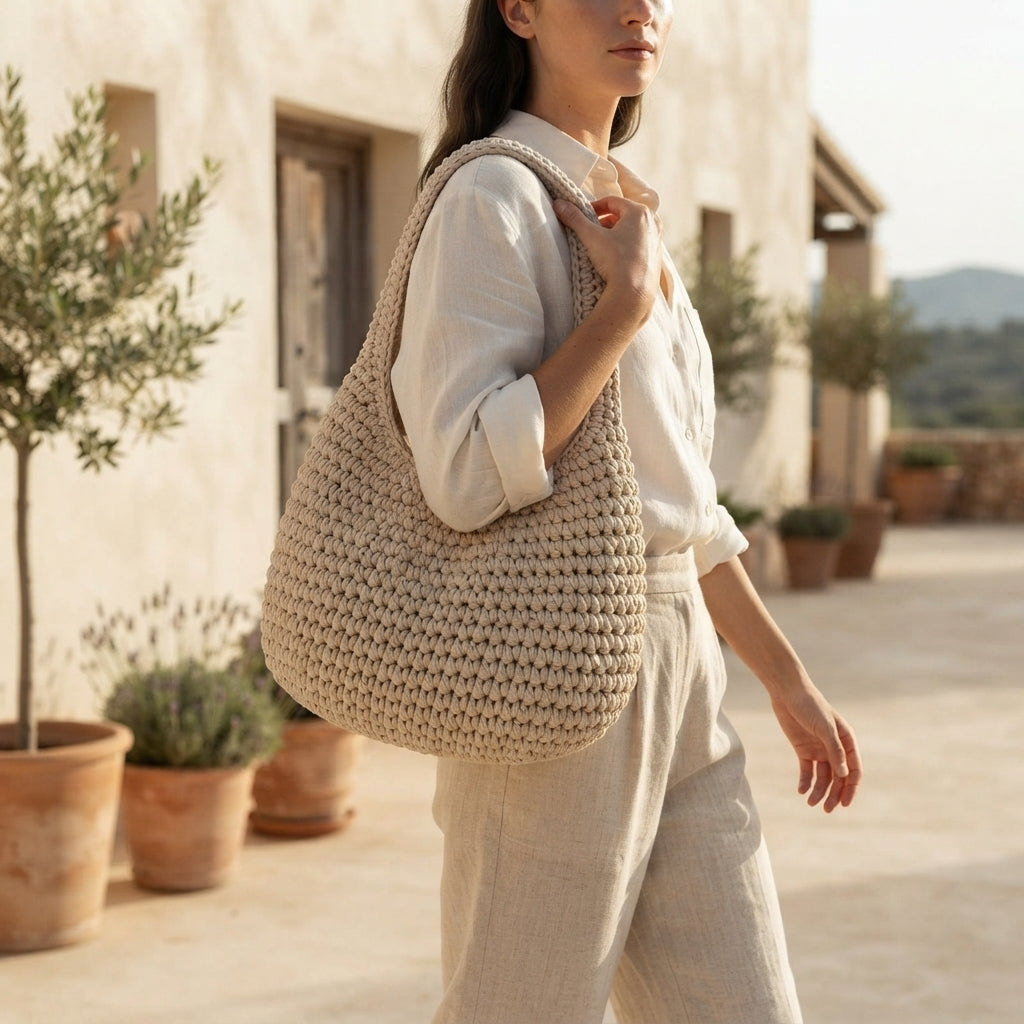 Shoulder Bag Market Bag Tote V2 | Crochet Pattern PDF
