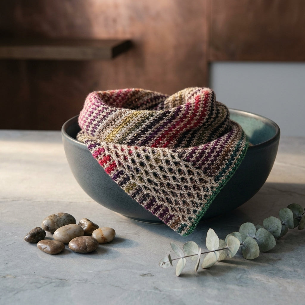 Woven Divide Bandana Cowl | Crochet Pattern PDF