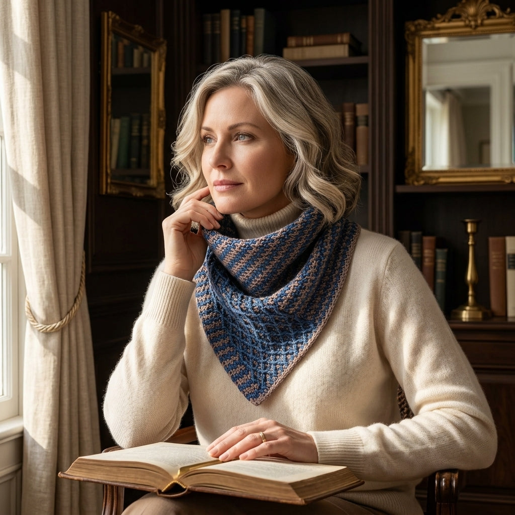 Woven Divide Bandana Cowl | Crochet Pattern PDF