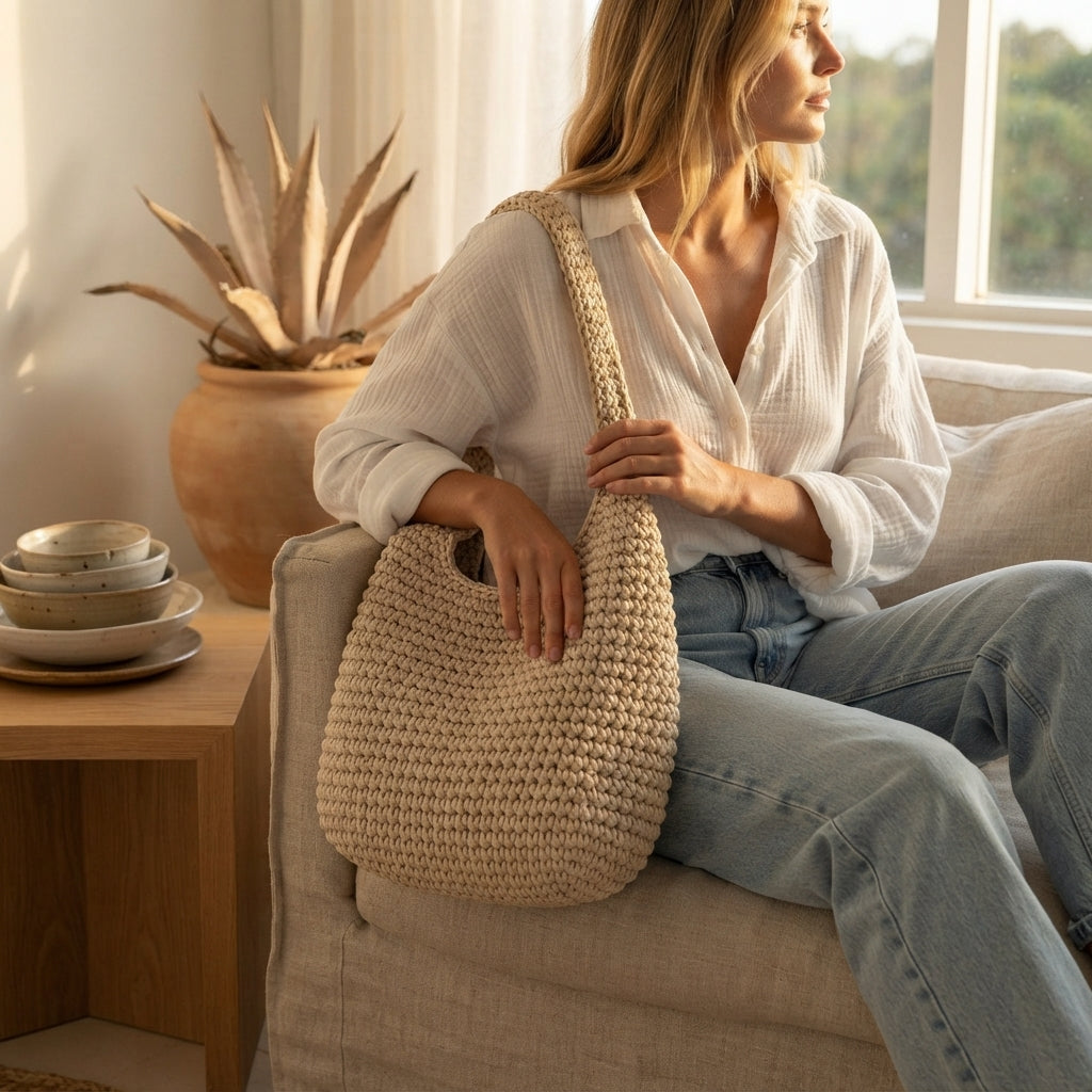 Shoulder Bag Market Bag Tote V2 | Crochet Pattern PDF