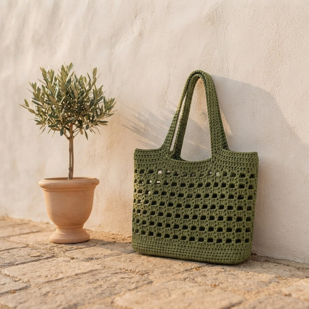 Shoulder Bag Boho Tote | Crochet Pattern PDF