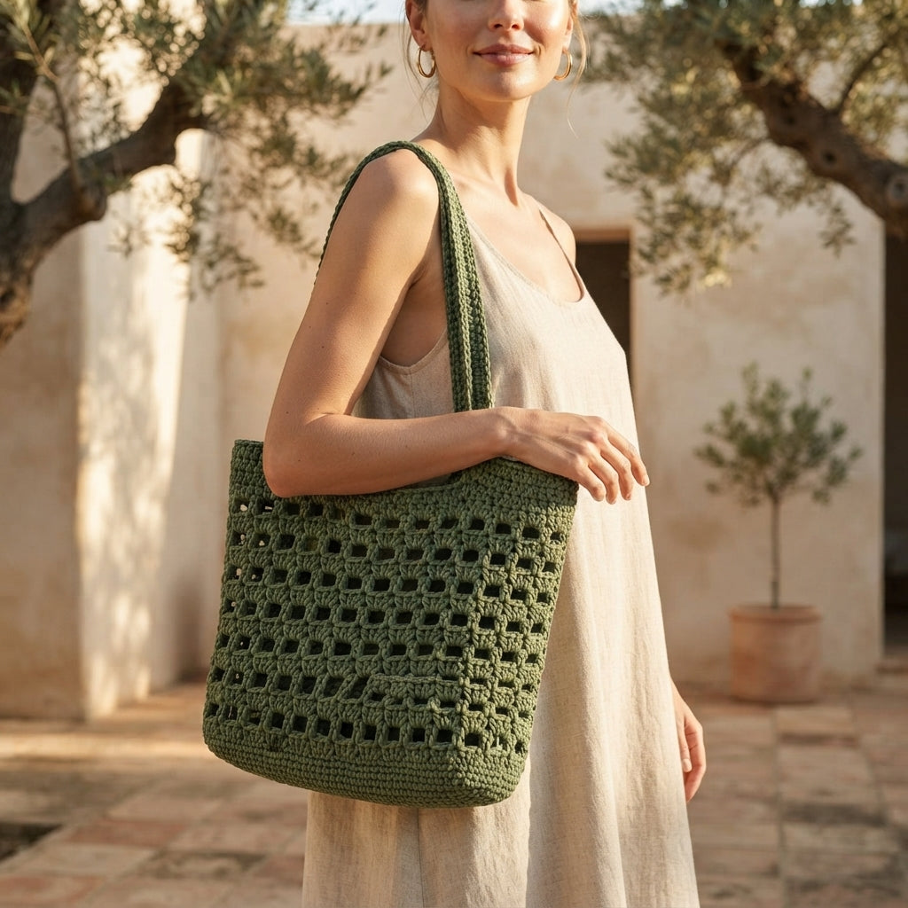 Shoulder Bag Boho Tote | Crochet Pattern PDF