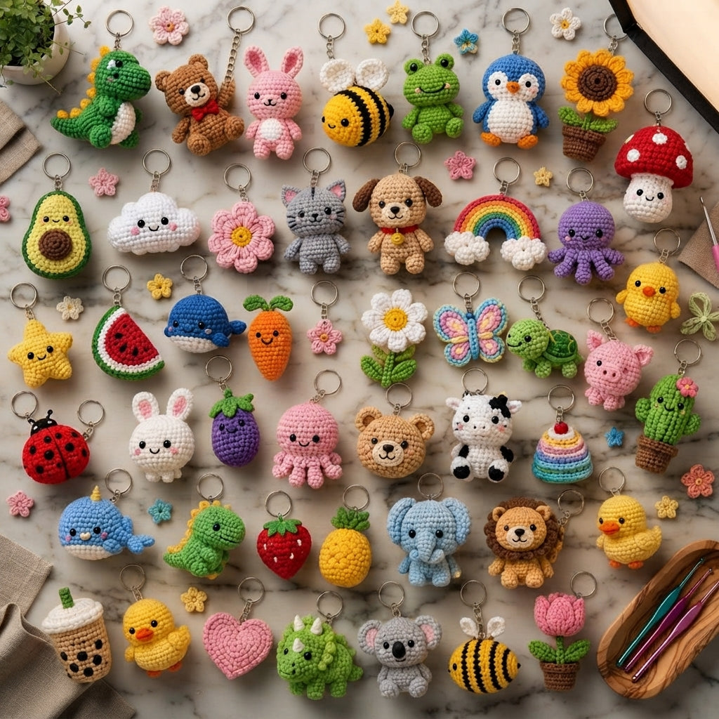 Massive 1000+ Mini Charm Patterns | Crochet Bundle