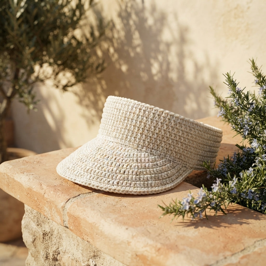 Beautiful Sun Visor | Crochet Sun Hat Pattern — Design 6