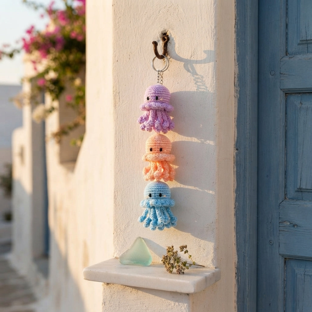 Handcrafted Jellyfish Keychain | Amigurumi PDF