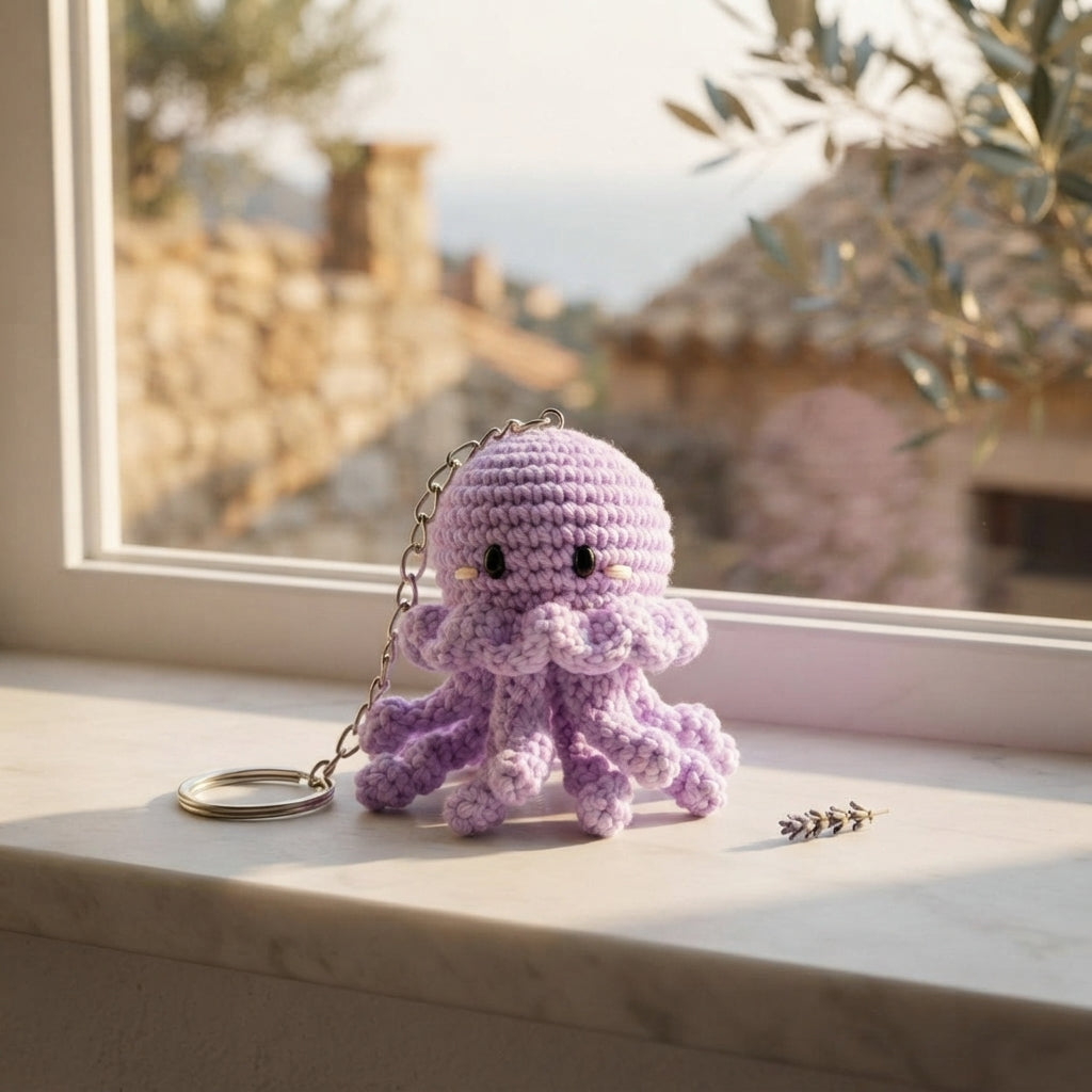 Handcrafted Jellyfish Keychain | Amigurumi PDF