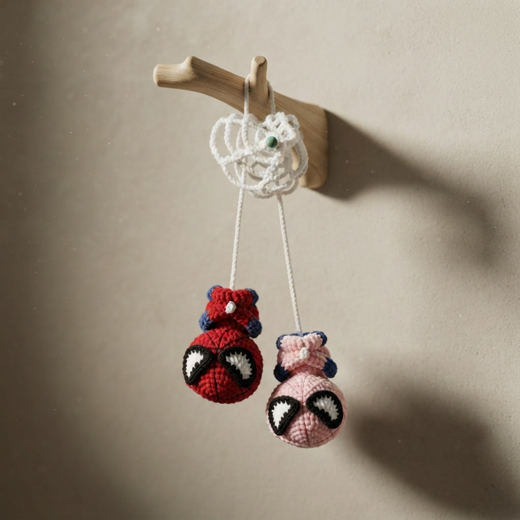 Adorable Bag Charm Keychain | Crochet Pattern PDF — Design 2