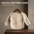 Knit Sweater Boys Baby Cardigan | Crochet Pattern PDF