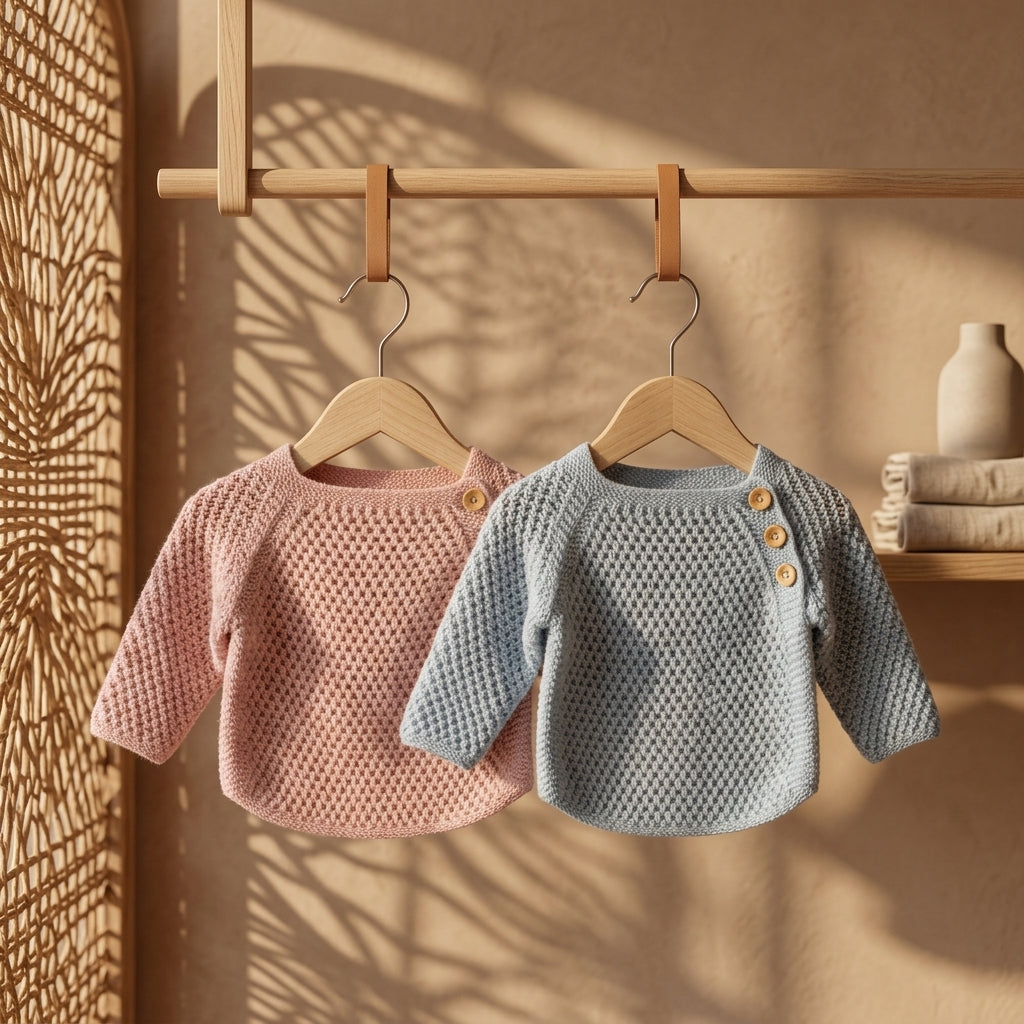 Knit Sweater Boys Baby Cardigan | Crochet Pattern PDF