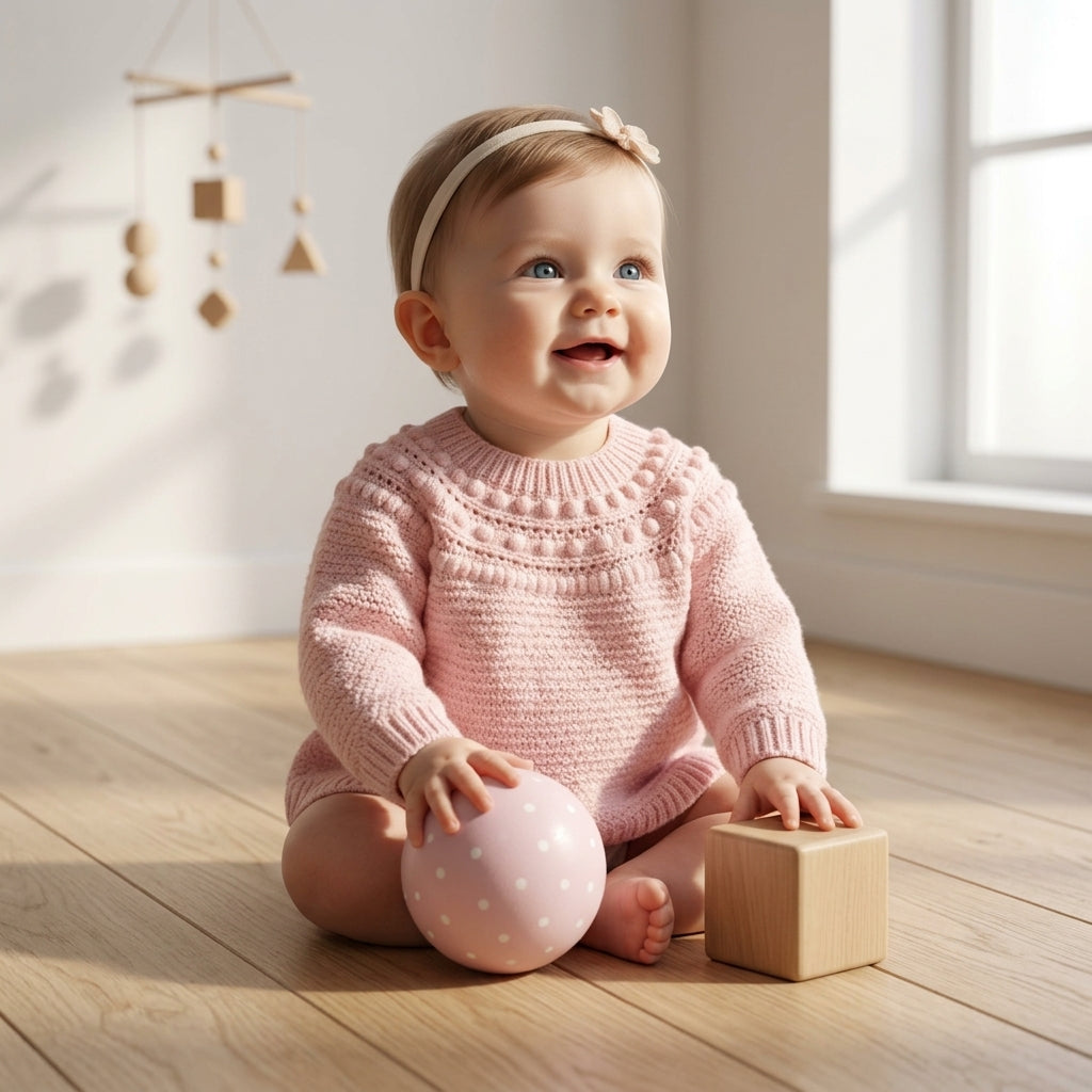 Star Stitch Baby Pullover | Crochet Pattern PDF