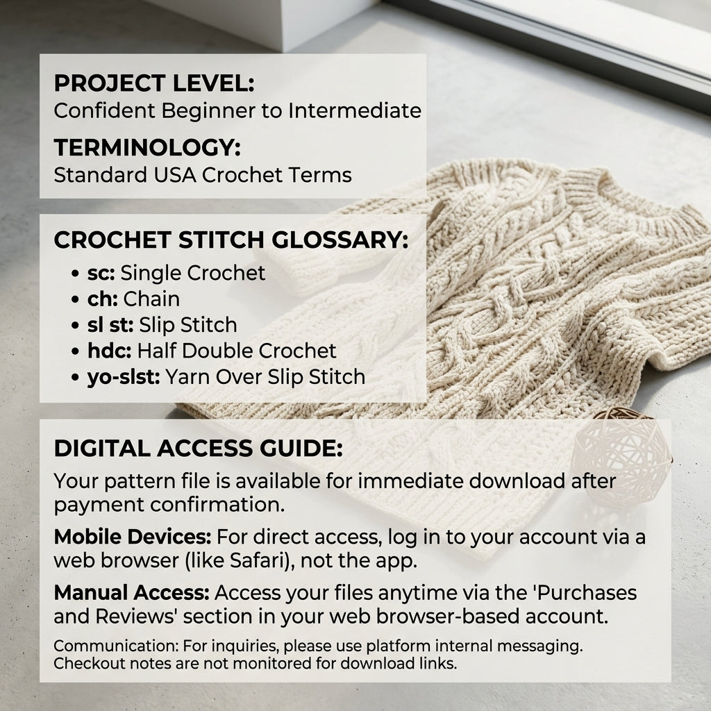 Sweater Boy Girl Baby Sweater | Crochet Pattern PDF