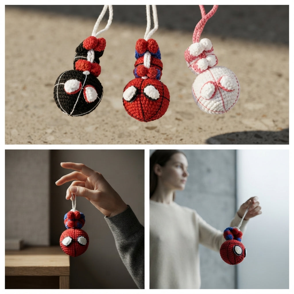 Adorable Bag Charm Keychain | Crochet Pattern PDF — Design 2
