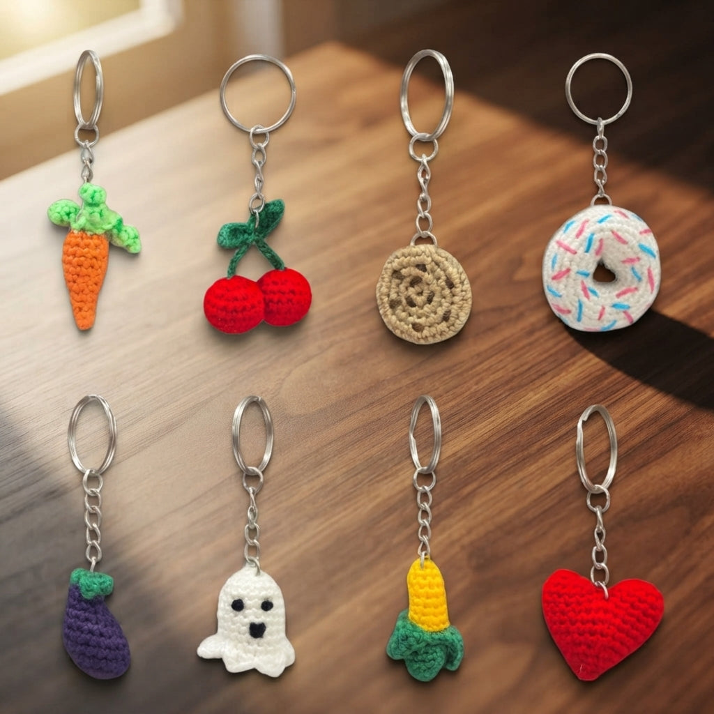 100+ Adorable Keychain Patterns | Crochet PDF Set — Design 2
