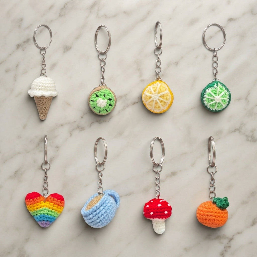 100+ Adorable Keychain Patterns | Crochet PDF Set — Design 2