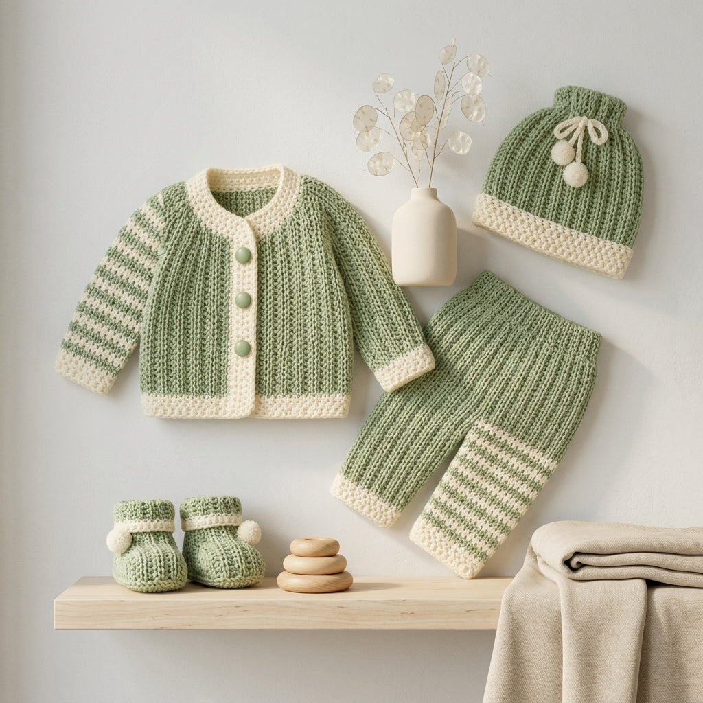 Outfit Newborn Cardigan Baby Cardigan | Crochet Pattern PDF