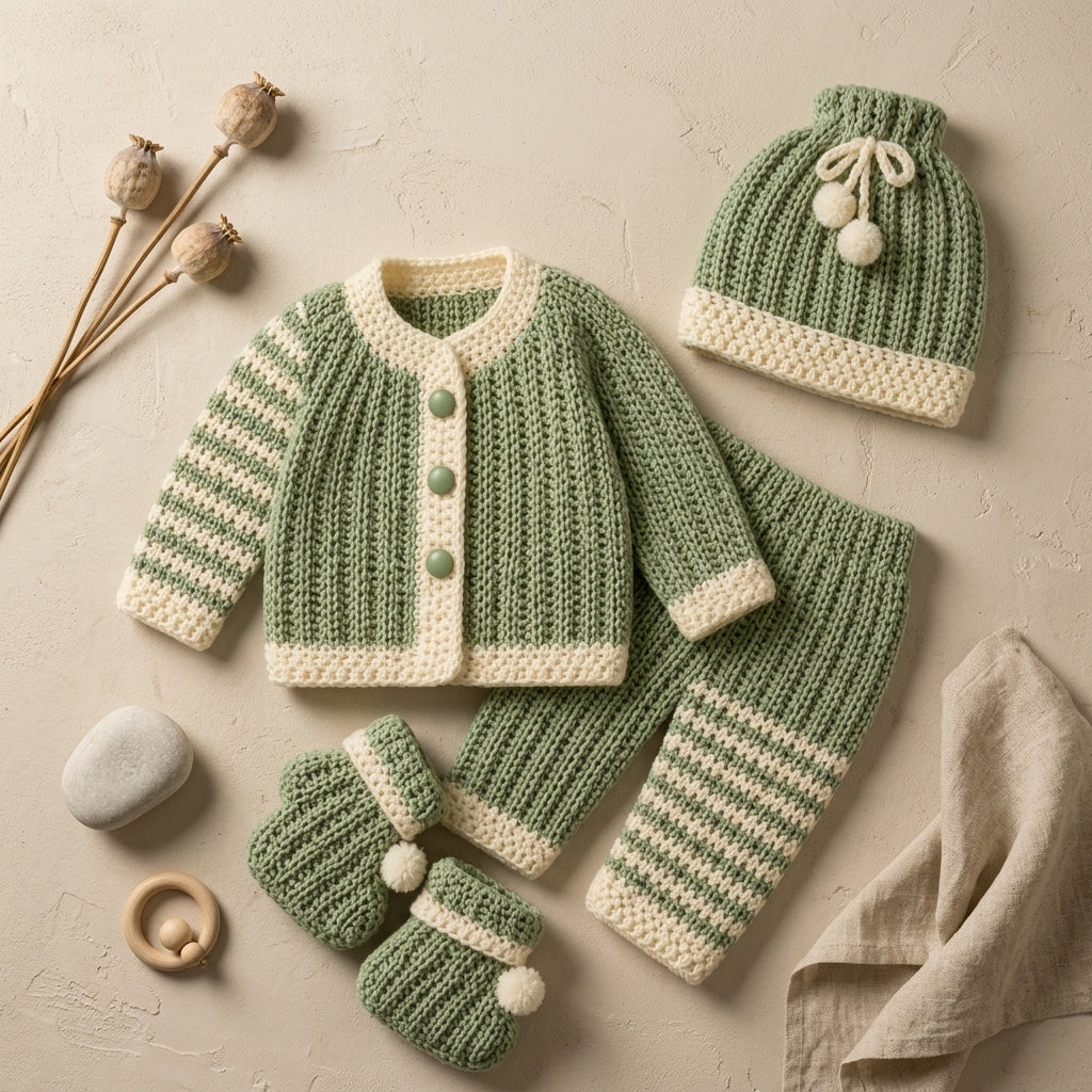 Outfit Newborn Cardigan Baby Cardigan | Crochet Pattern PDF