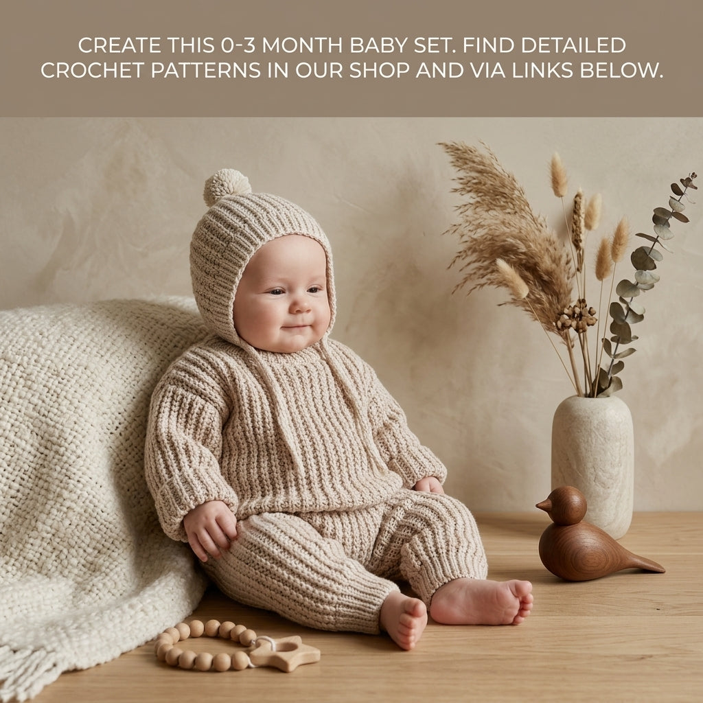 Sweater Boy Girl Baby Sweater | Crochet Pattern PDF