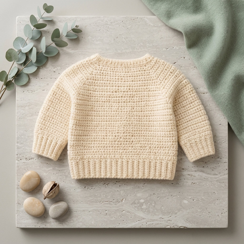Seamless Baby Cardigan Seamless v2 | Crochet Pattern PDF