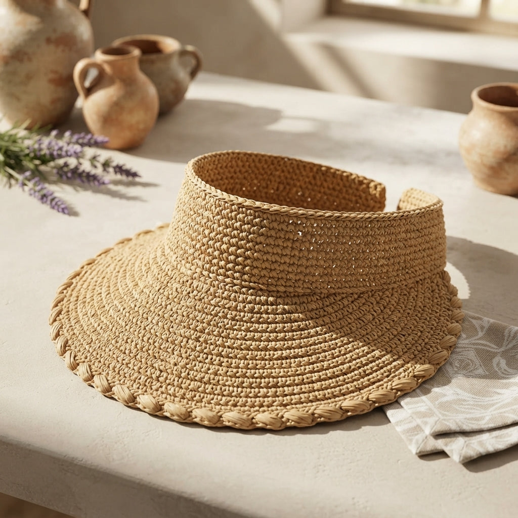 Trendy Sun Visor | Crochet Visor Pattern — Design 6