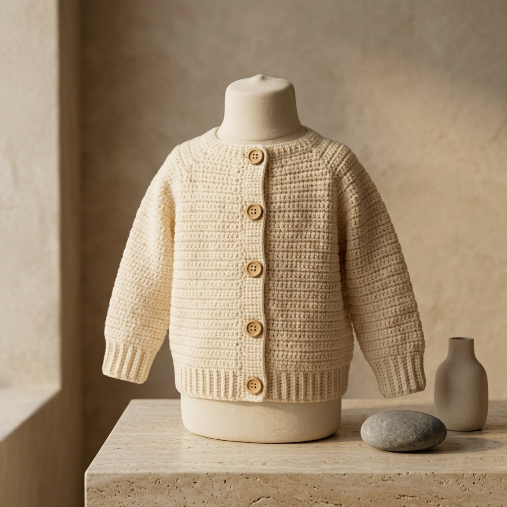 Seamless Baby Cardigan Seamless v2 | Crochet Pattern PDF