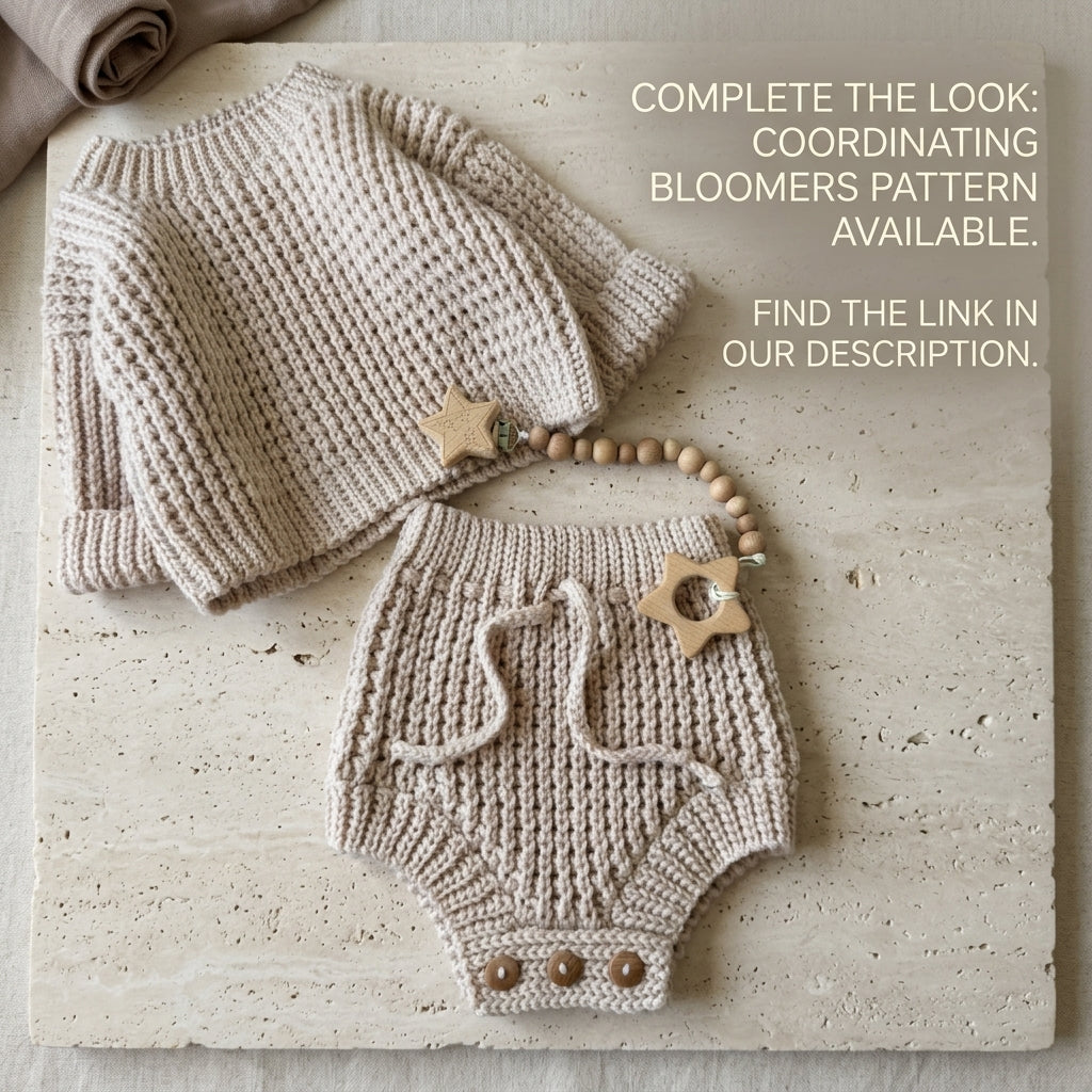 Sweater Boy Girl Baby Sweater | Crochet Pattern PDF
