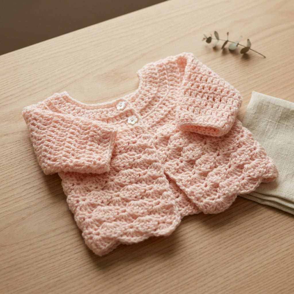 Cardigan Sweater Beginner Baby Cardigan | Crochet Pattern PDF