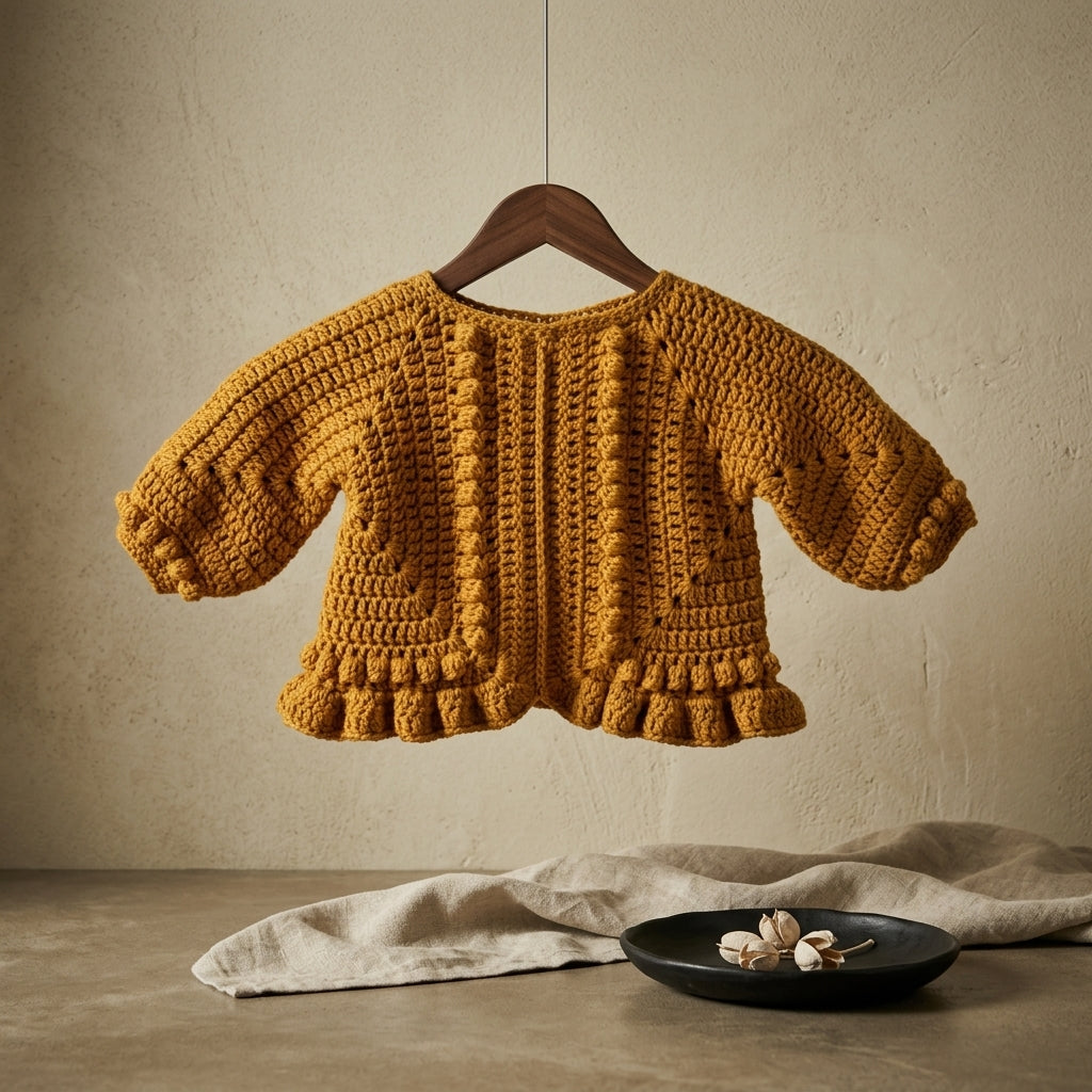 Granny Square Baby Pullover | Crochet Pattern PDF