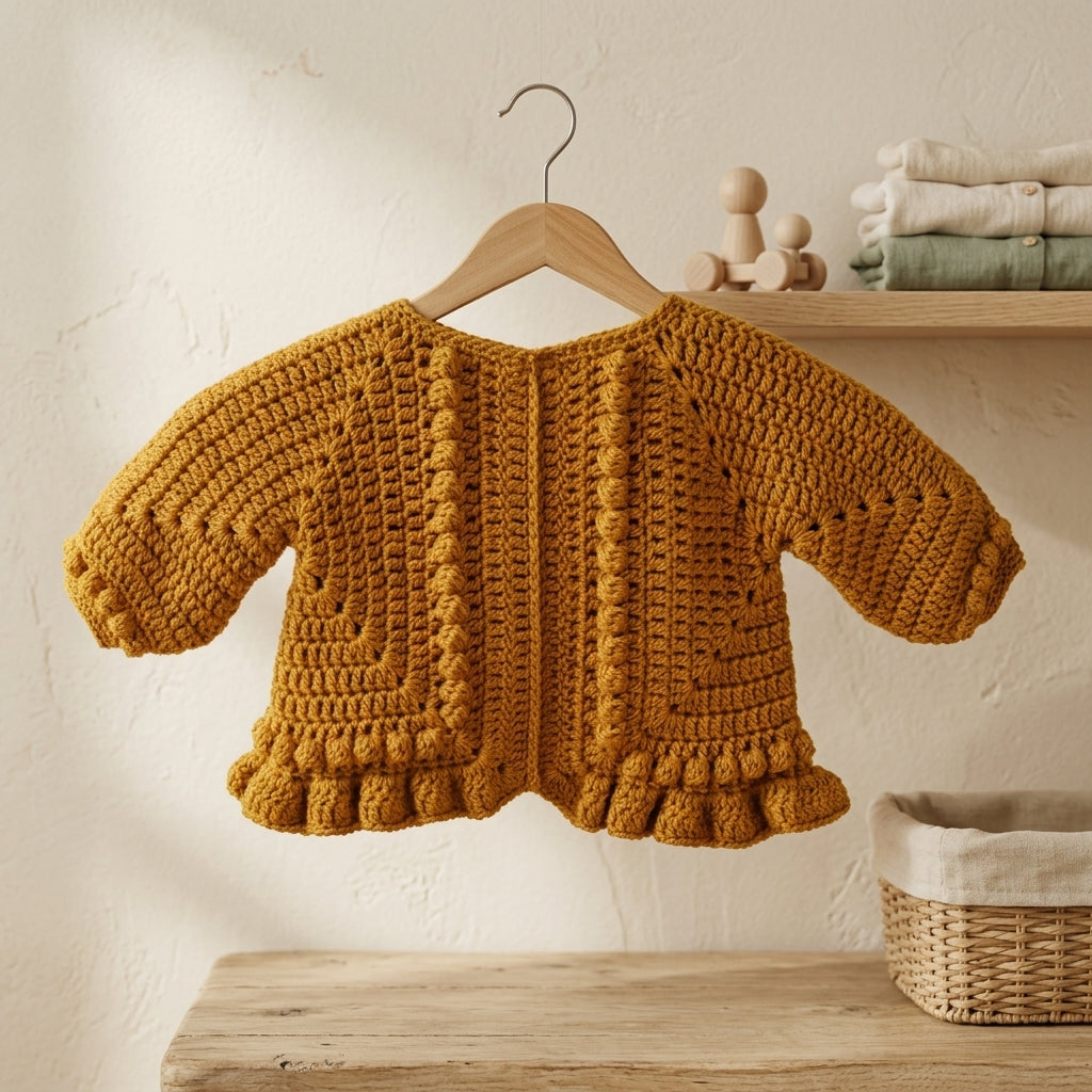 Granny Square Baby Pullover | Crochet Pattern PDF