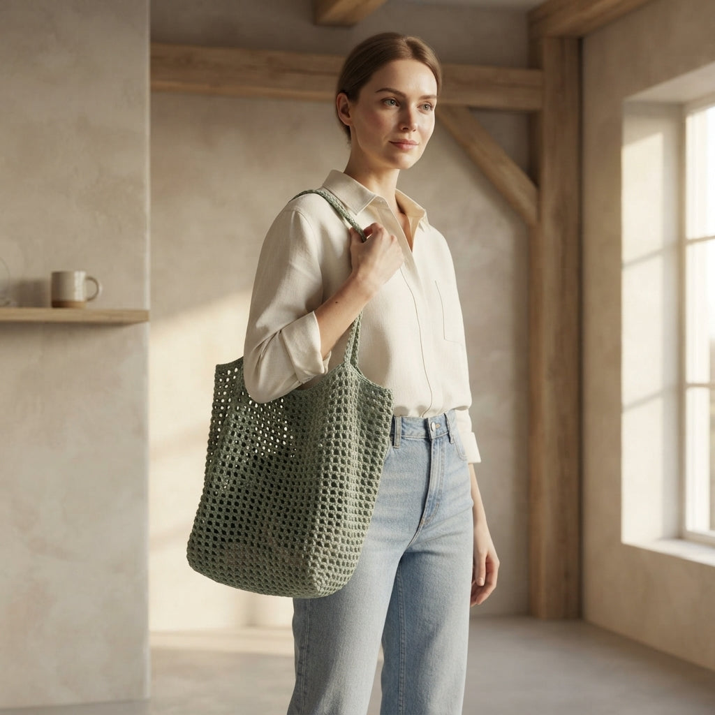 Market Bag Beach Bag Tote V2 | Crochet Pattern PDF
