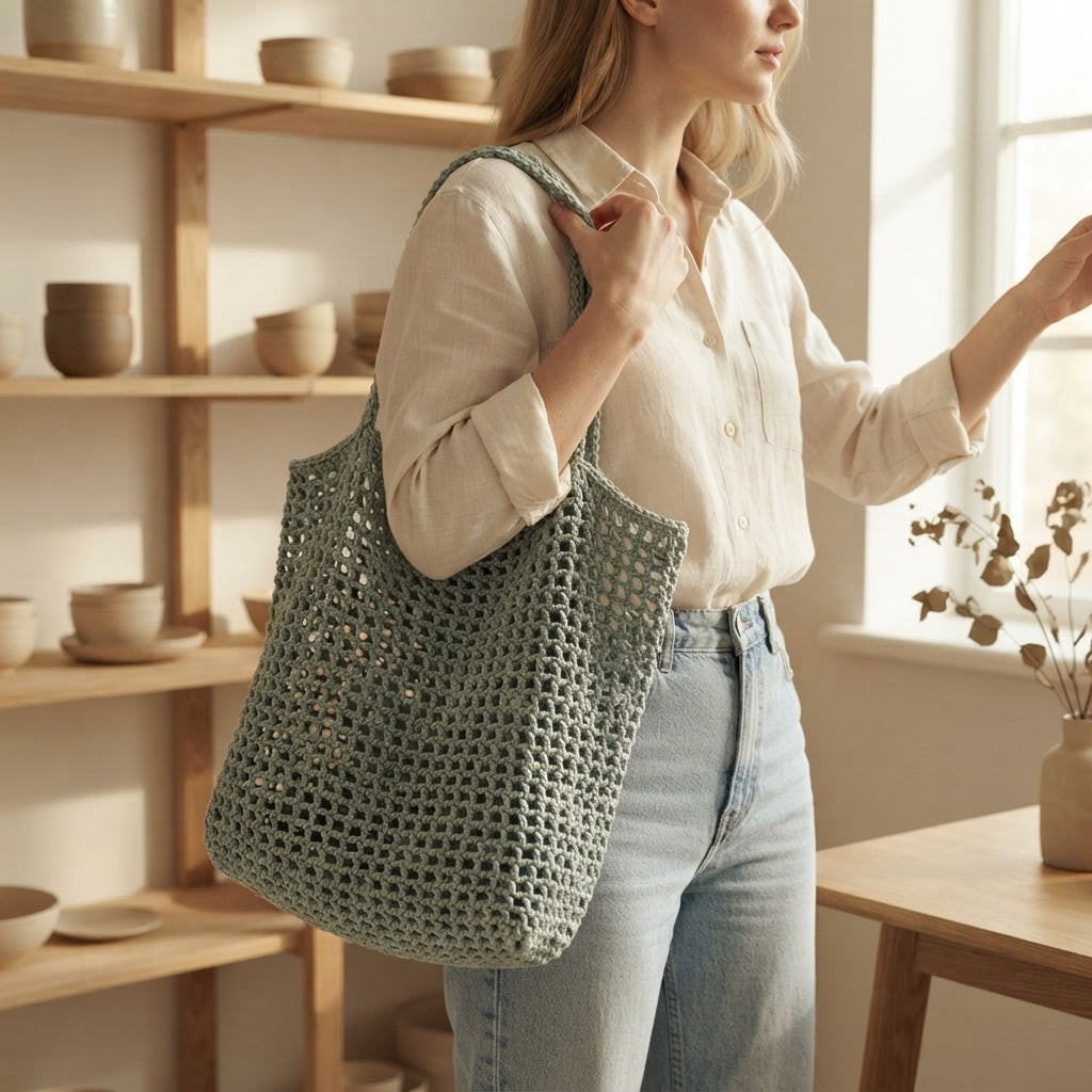 Market Bag Beach Bag Tote V2 | Crochet Pattern PDF
