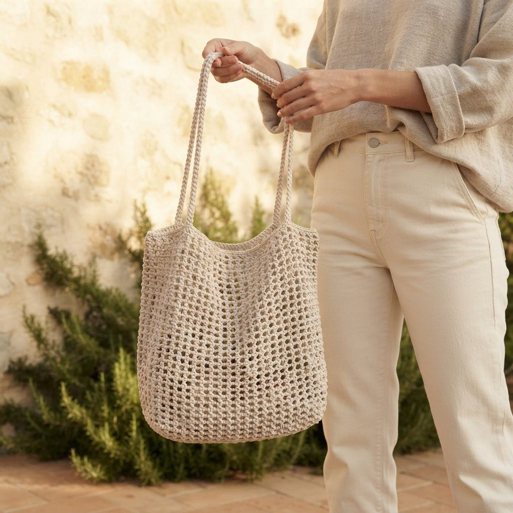 Market Bag Beach Bag Tote V2 | Crochet Pattern PDF