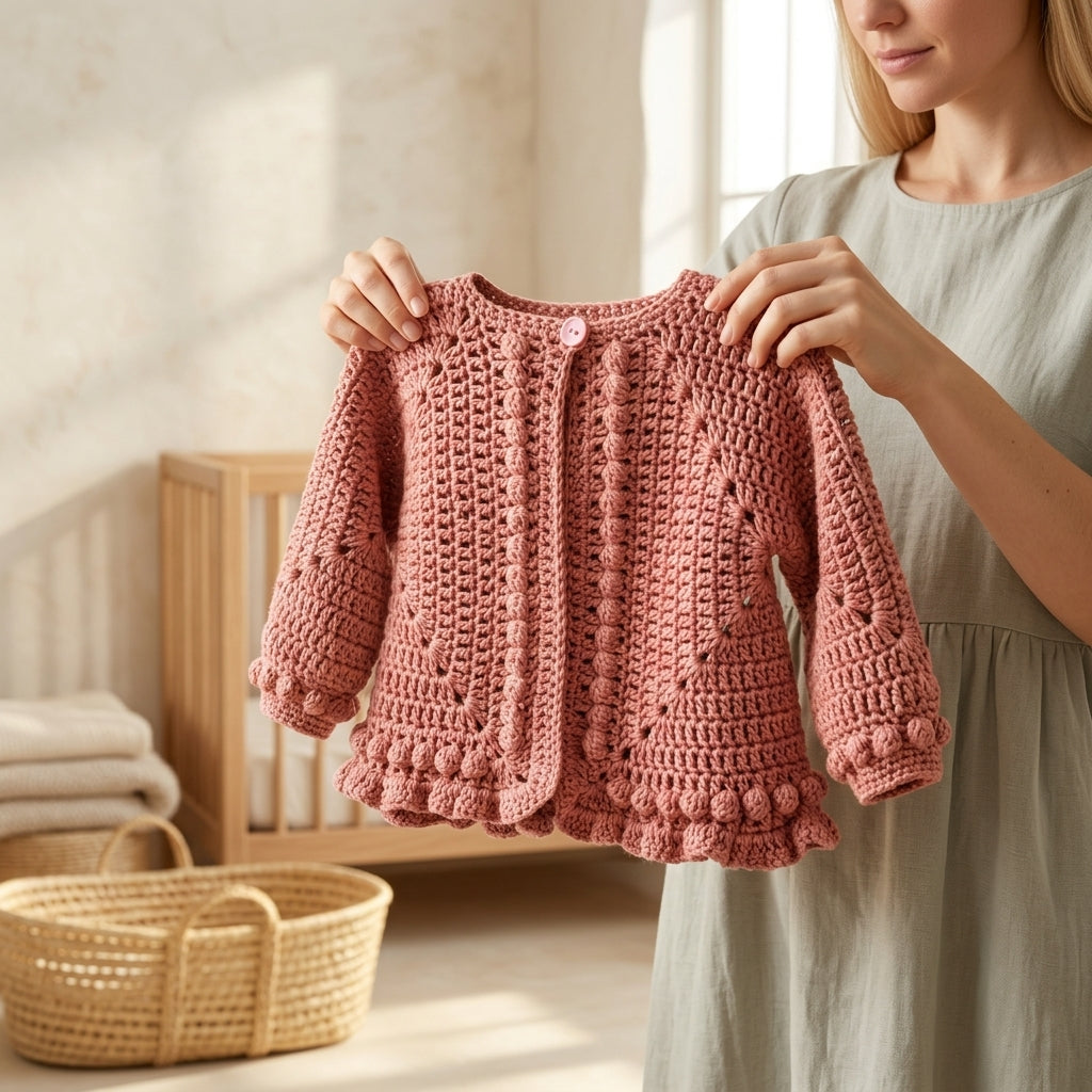 Granny Square Baby Pullover | Crochet Pattern PDF