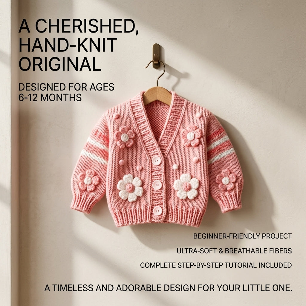 Bobble Baby Cardigan Bobble v2 | Crochet Pattern PDF
