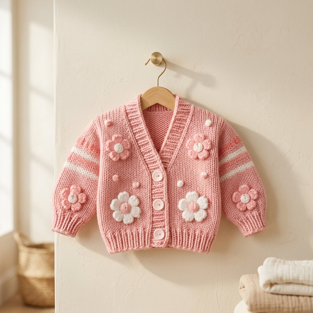 Bobble Baby Cardigan Bobble v2 | Crochet Pattern PDF