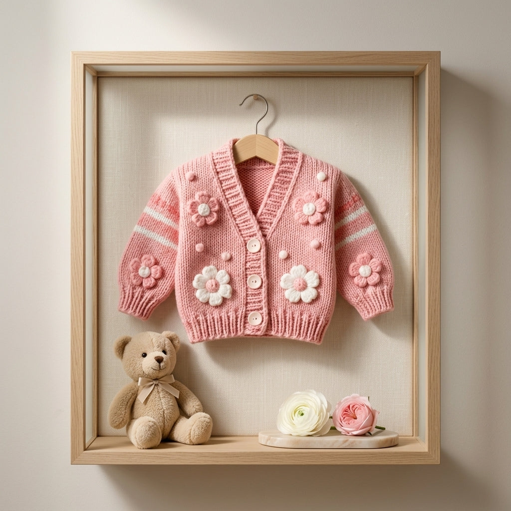 Bobble Baby Cardigan Bobble v2 | Crochet Pattern PDF