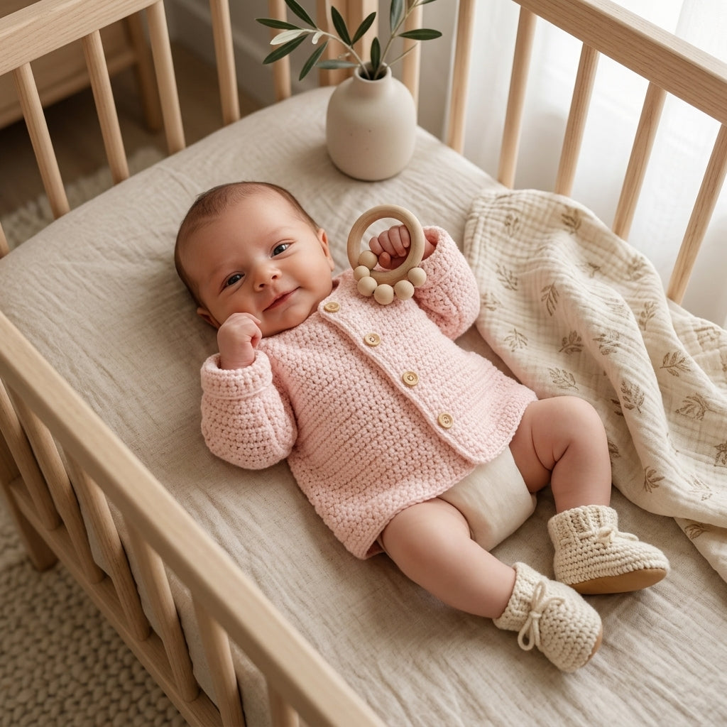 Raglan Baby Cardigan Raglan v5 | Crochet Pattern PDF