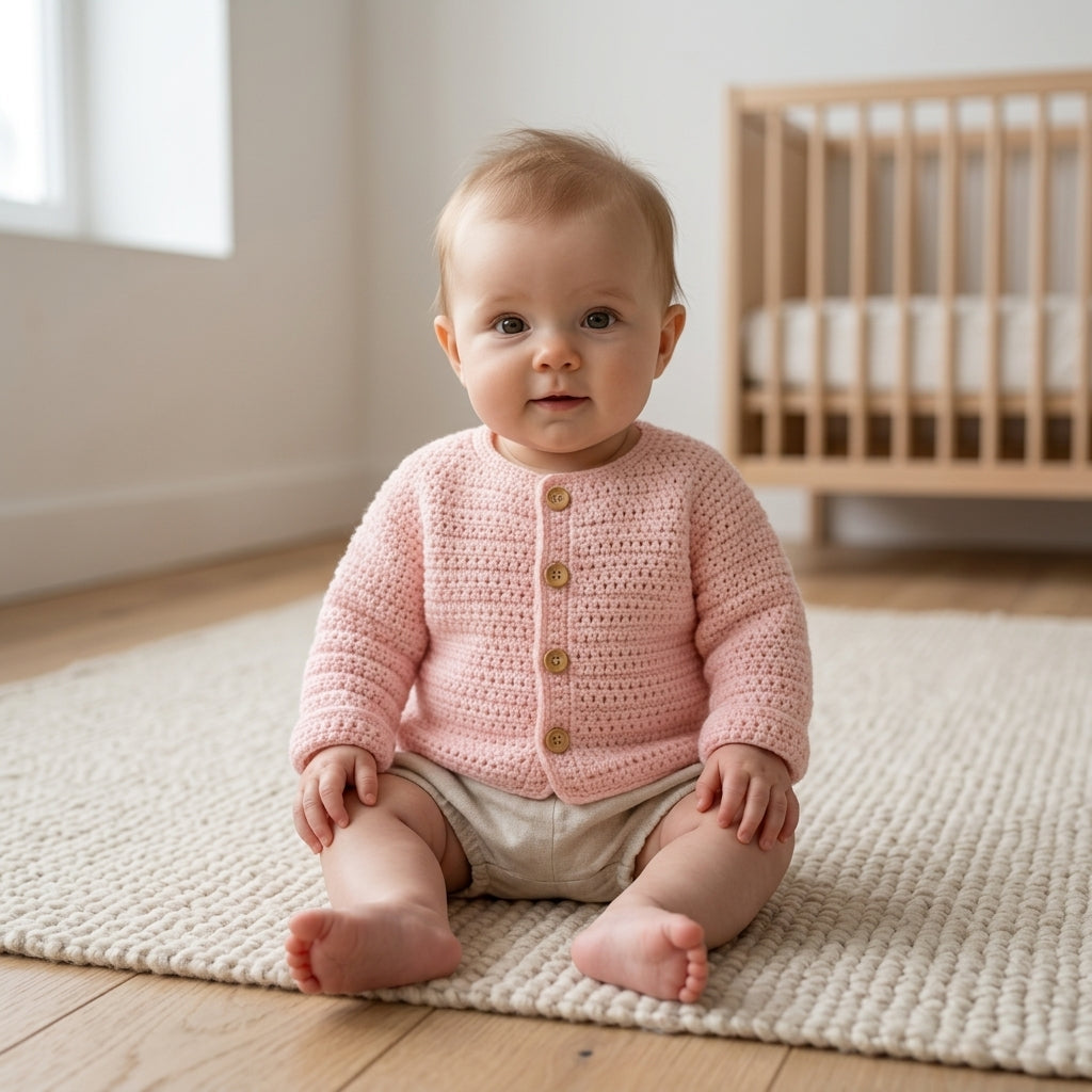 Raglan Baby Cardigan Raglan v5 | Crochet Pattern PDF