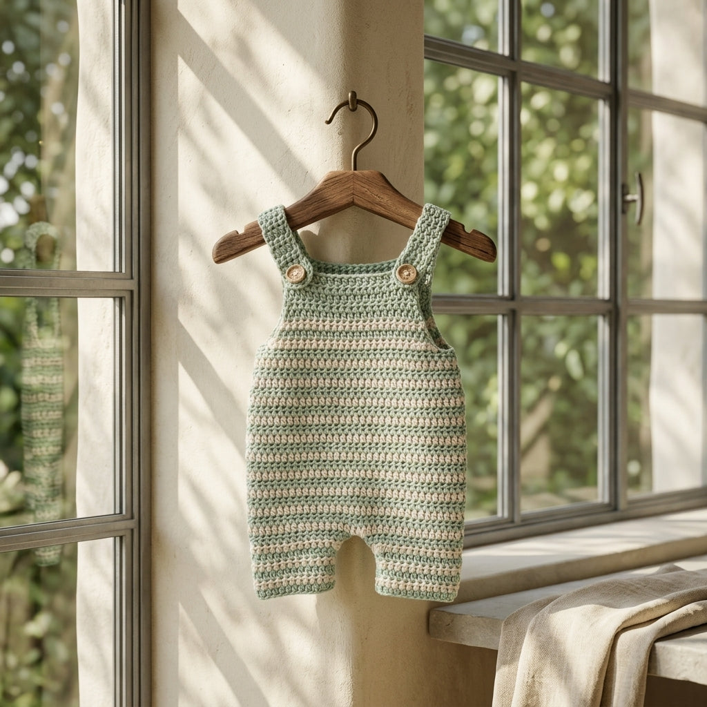 Romper Calming Green Baby Crochet Pattern | Crochet Pattern PDF