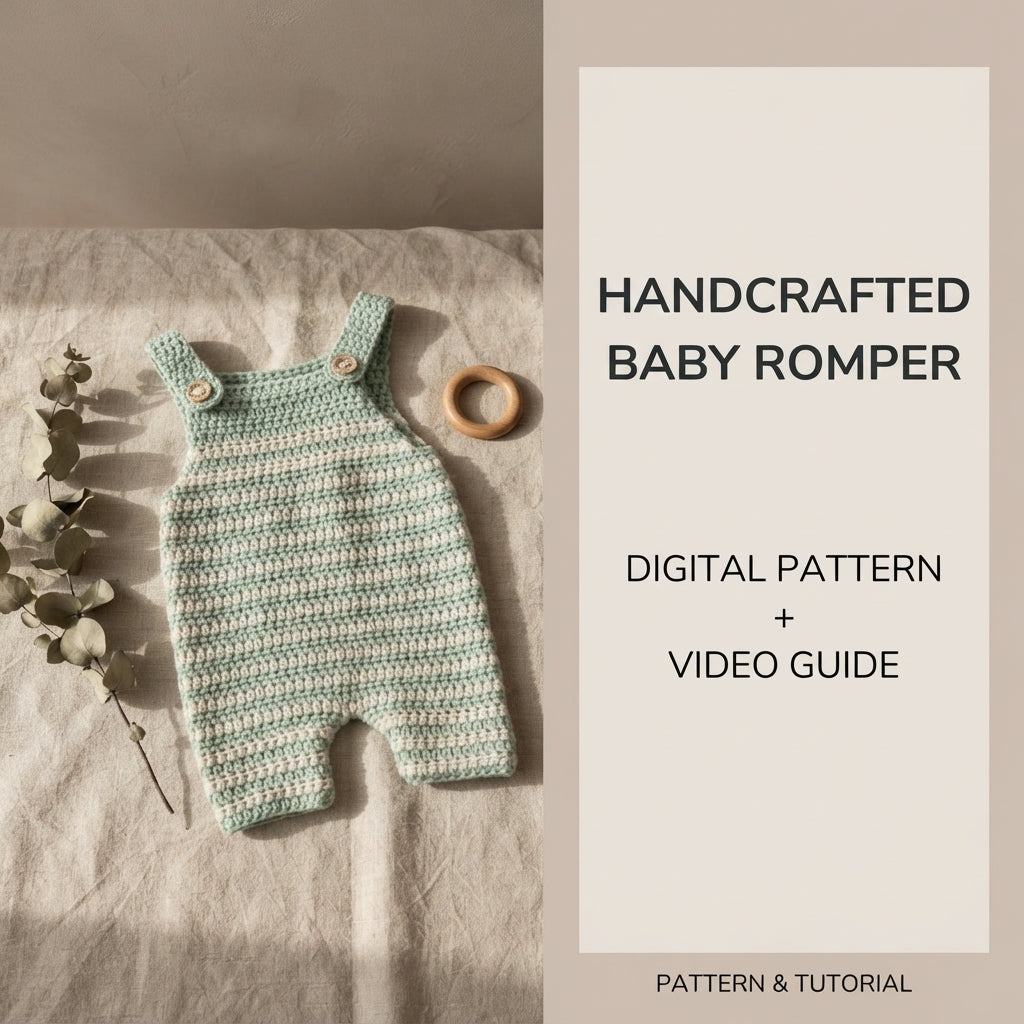 Romper Calming Green Baby Crochet Pattern | Crochet Pattern PDF