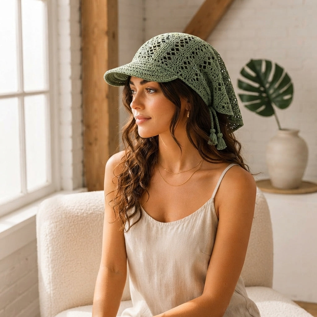 Charming Sun Visor Design | Crochet PDF Pattern — Design 5