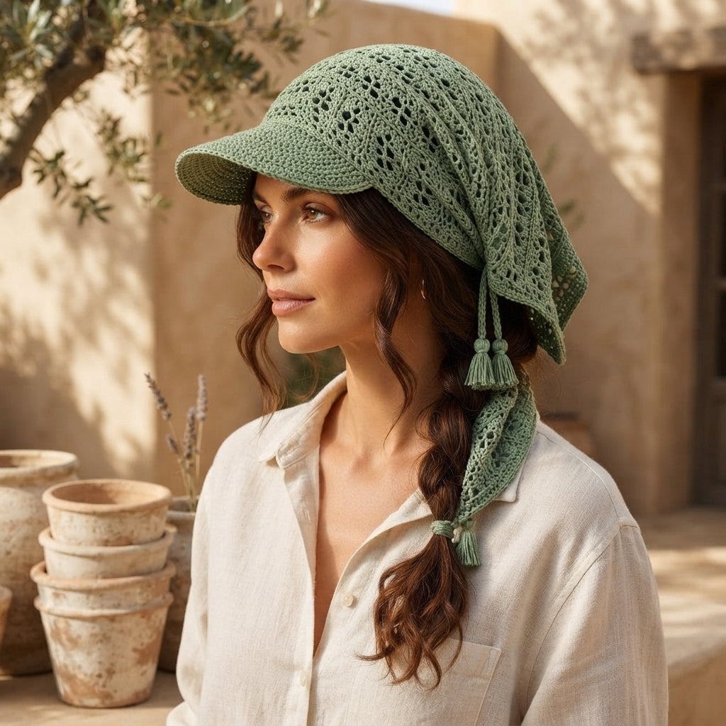 Charming Sun Visor Design | Crochet PDF Pattern — Design 5