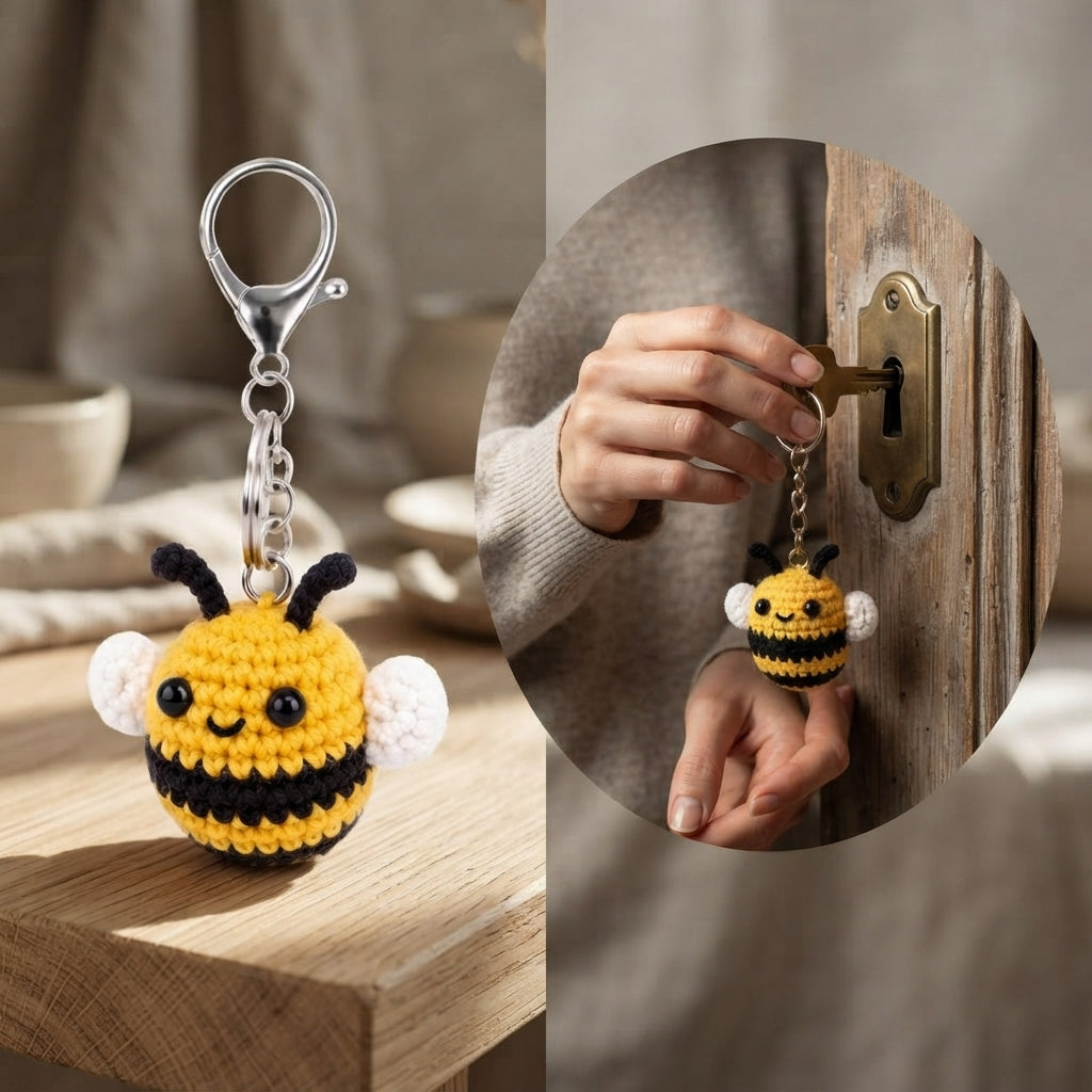 Pretty Keychain Charm | Handmade Crochet Pattern — Design 3