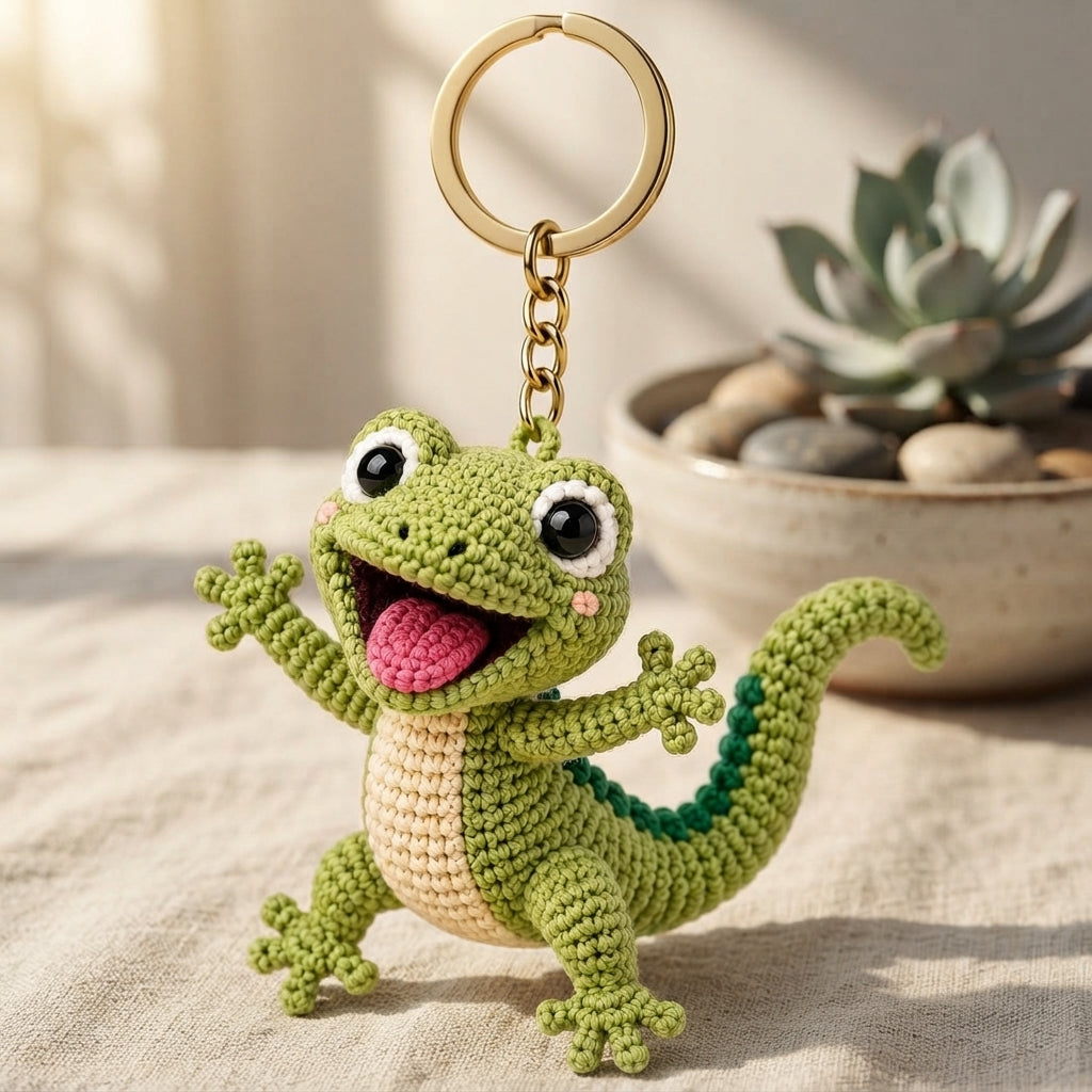 Whimsical Bag Charm Keychain | PDF Crochet Guide — Design 2