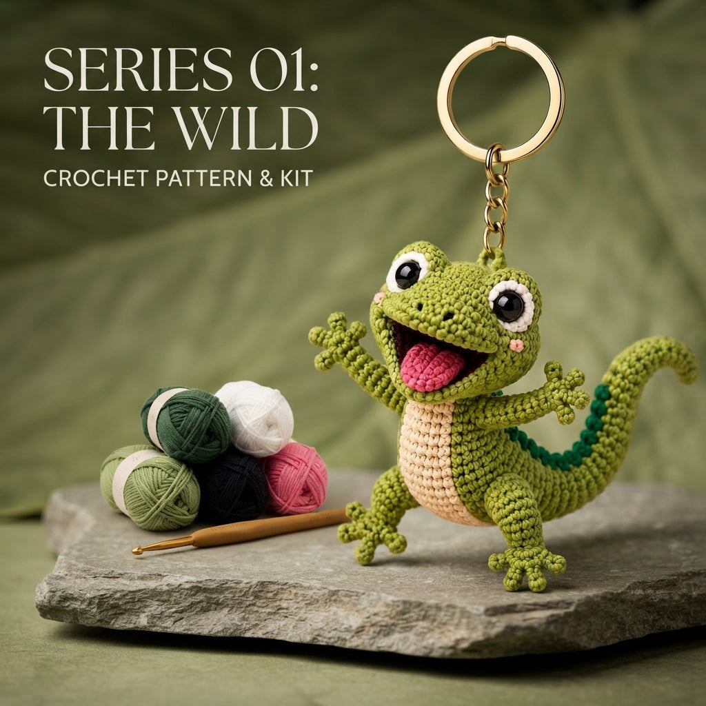 Whimsical Bag Charm Keychain | PDF Crochet Guide — Design 2