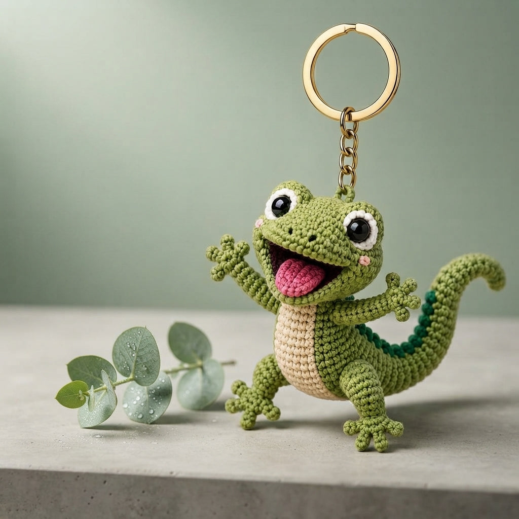 Whimsical Bag Charm Keychain | PDF Crochet Guide — Design 2