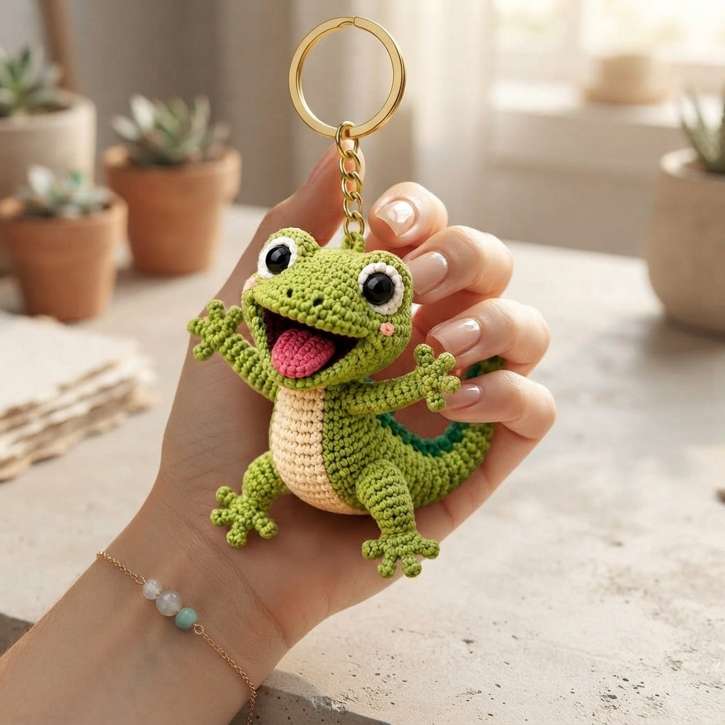 Whimsical Bag Charm Keychain | PDF Crochet Guide — Design 2