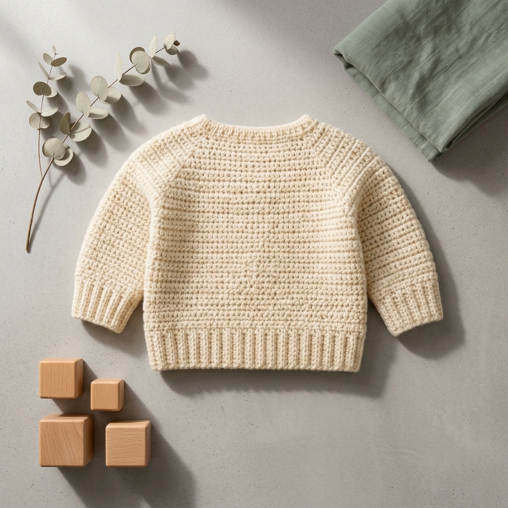 Seamless Baby Cardigan Seamless v2 | Crochet Pattern PDF